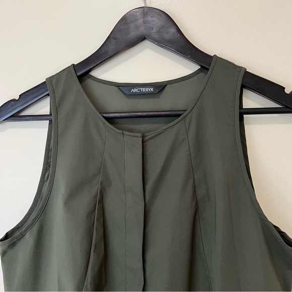Arc’teryx Kyla Romper - Size 6 Olive Green Outdoors Summer Wear - Picture 4 of 16